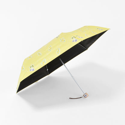 ミモザとスミレ｜遮光・遮熱｜晴雨兼用 折りたたみ傘 50cm