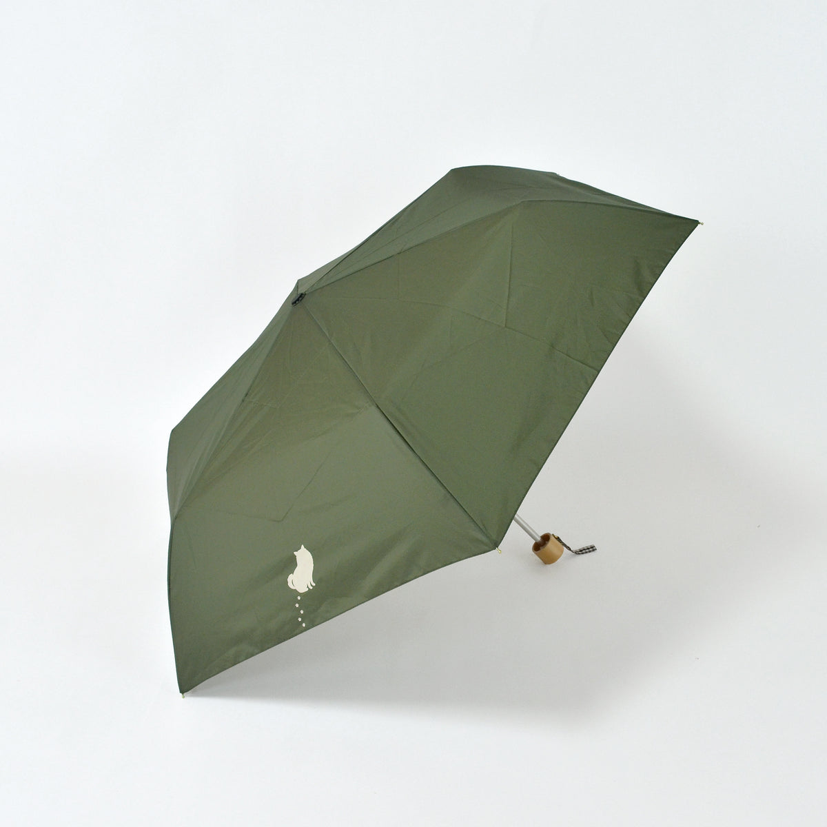 ポメラニアン｜耐風折りたたみ傘 55cm（吸水トートバッグ付）