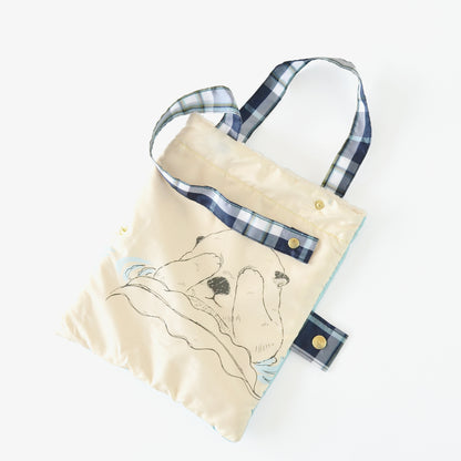 ラッコ｜耐風折りたたみ傘 55cm（吸水トートバッグ付）