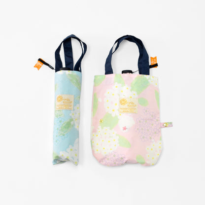 コデマリと文鳥｜軽量コンパクト折りたたみ雨傘 50cm（トートバッグ付）