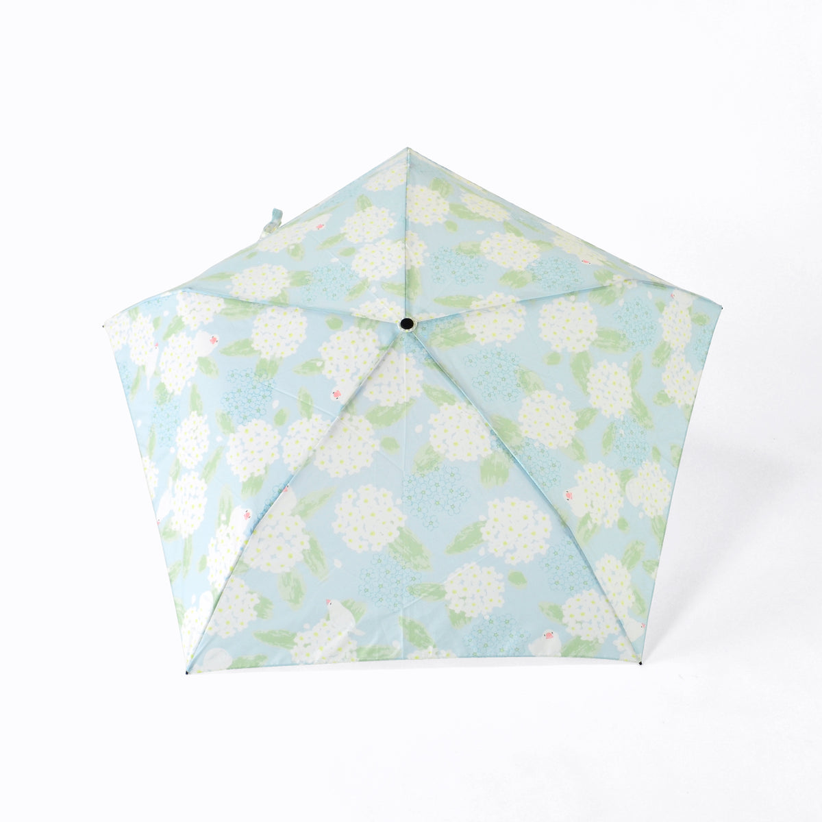 コデマリと文鳥｜軽量コンパクト折りたたみ雨傘 50cm（トートバッグ付）