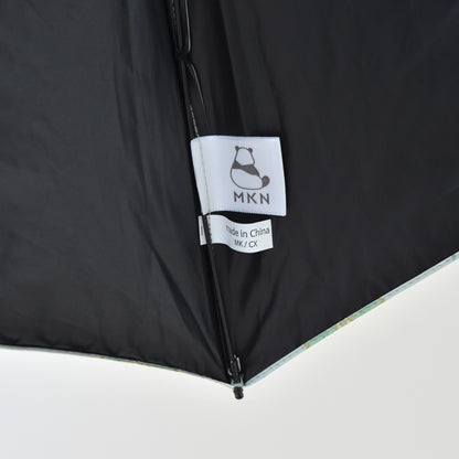 花文様・パンダ｜遮光・遮熱 軽量｜晴雨兼用 折りたたみ傘 50cm（トートバッグ付）