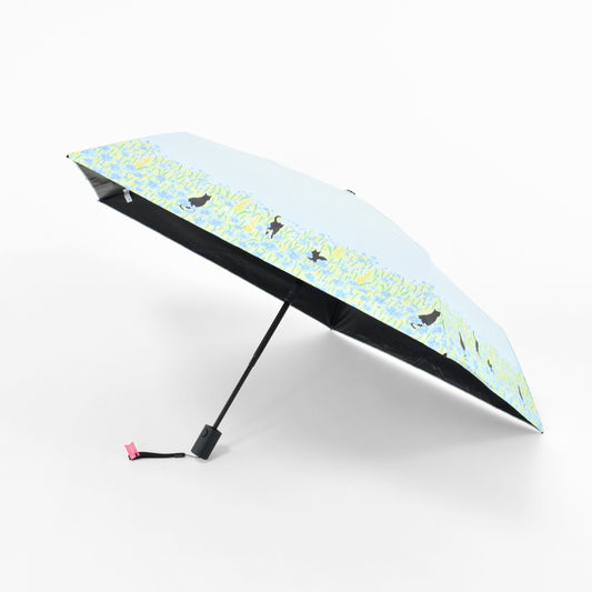 花田與貓｜遮光・隔熱 自動開合｜晴雨兩用 摺傘 50cm