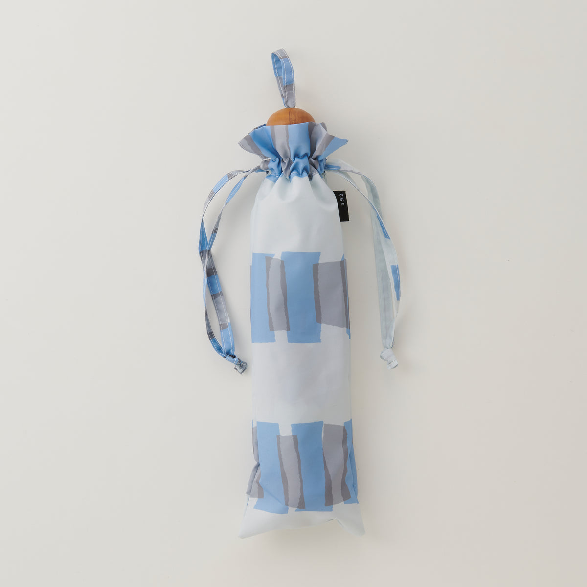 392plusm cellophane柄 折りたたみ傘 50cm ブルー 収納袋
