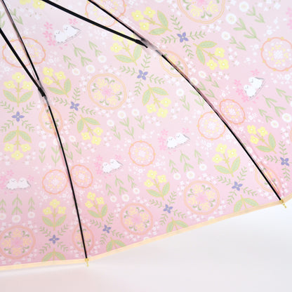 花文様・シマエナガ｜TPUワンタッチジャンプ長傘 60cm