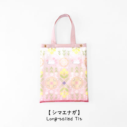 花文様・シマエナガ｜TPU吸水マルチトートバッグ
