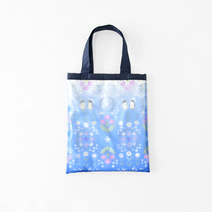 花文様・ペンギン｜TPU吸水マルチトートバッグ