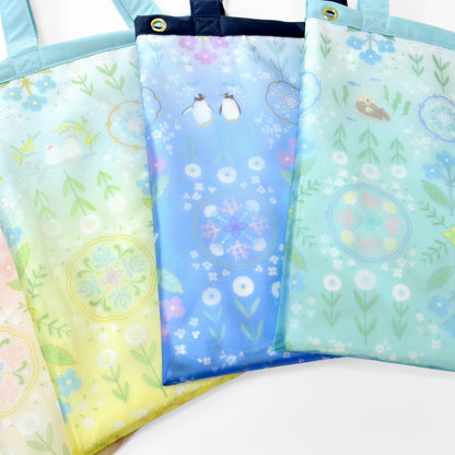 花文様・うさぎ｜TPU吸水マルチトートバッグ