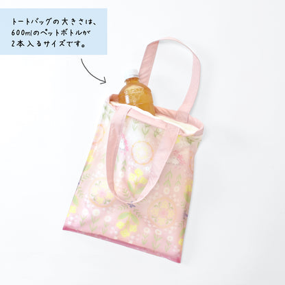 花文様・パンダ｜TPU吸水マルチトートバッグ