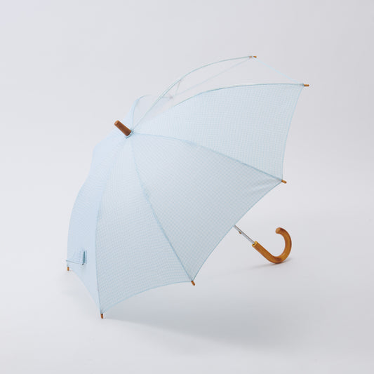 392plusm check kids 45cm キッズ雨傘 オフホワイト