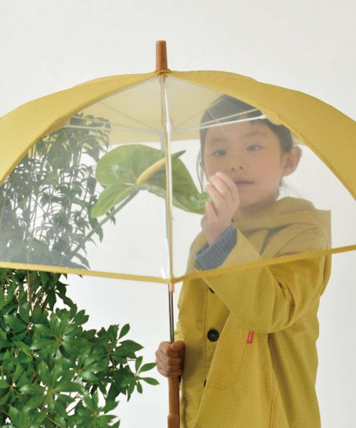 392plusm check kids 45cm イエロー 透明窓